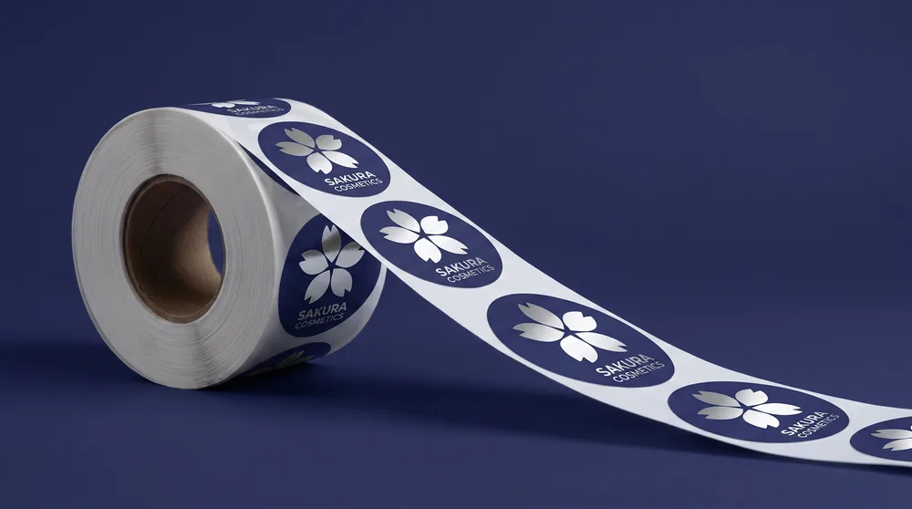 Strip of printed labels