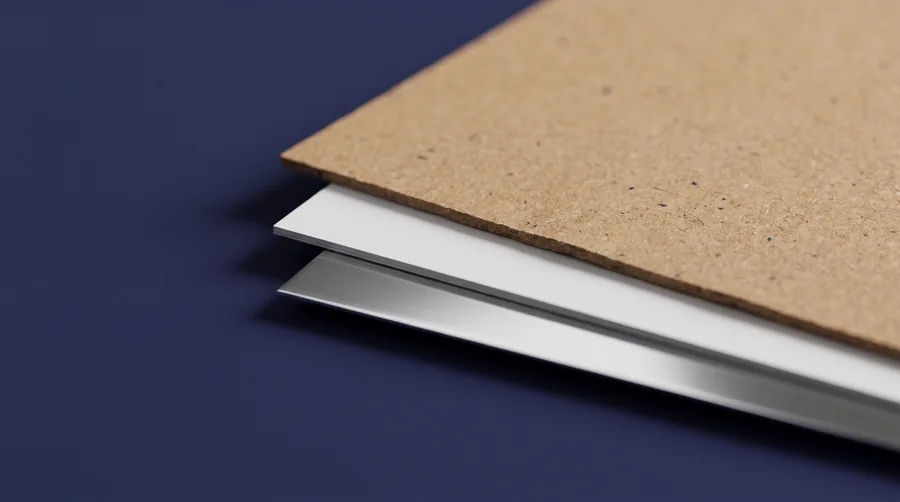 Close detail of a recyclable label substrate